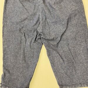 Women’s Croft and Borrow Blue denim jeans capris lace up detailing #denimcapris